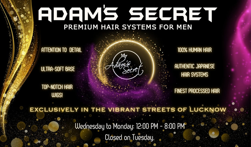 Cover photo of ADAM'S SECRET - Best Hair patch in Lucknow | Hair Wig in Lucknow